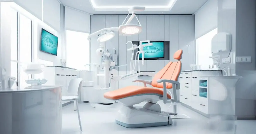 Dentists Reception Room In The South West Of England using our dental it support