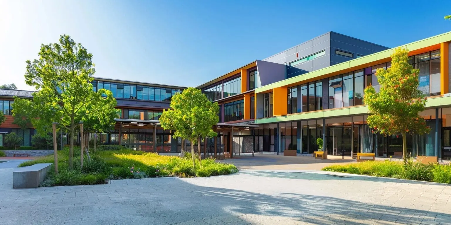 a new modern secondary school in the Uk