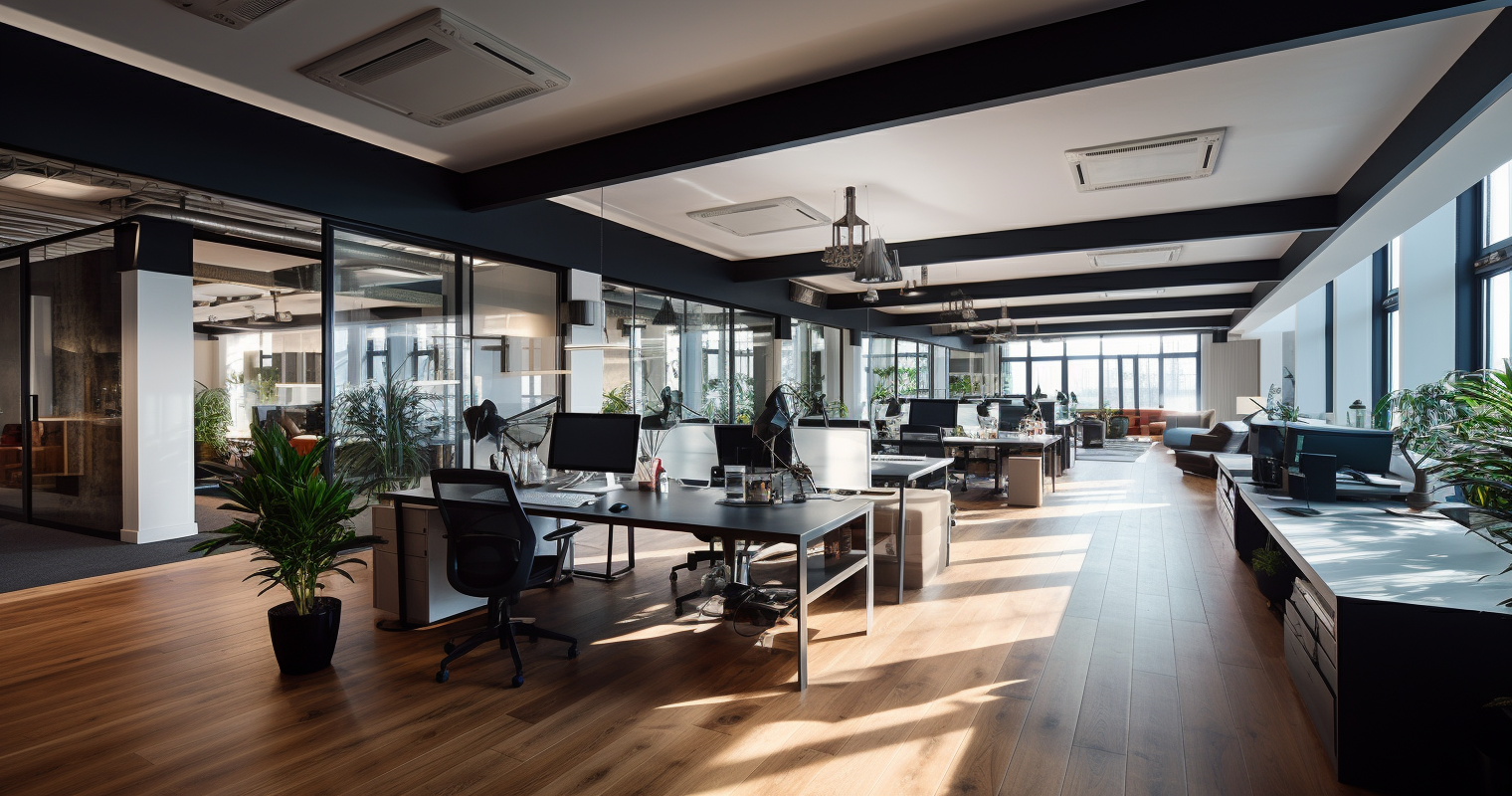 An office of a company who has recently been looking into IT Support for thier business